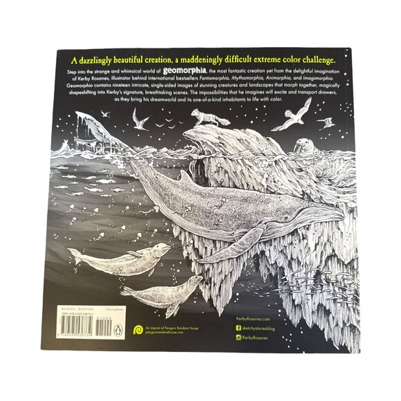 Geomorphia By Kerby Rosanes Extreme Coloring & Search Challenge Large Paperback - Picture 3 of 5